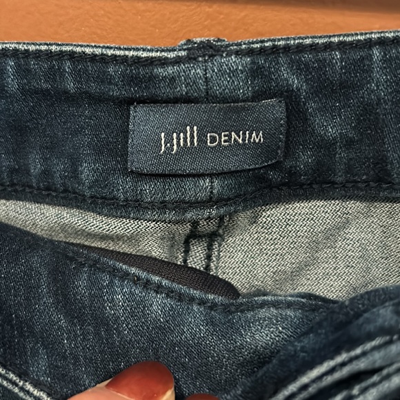 J. Jill Denim High Rise Leggings Premium Flex Stretch Jeans Dark Wash Size 18 - Picture 3 of 5